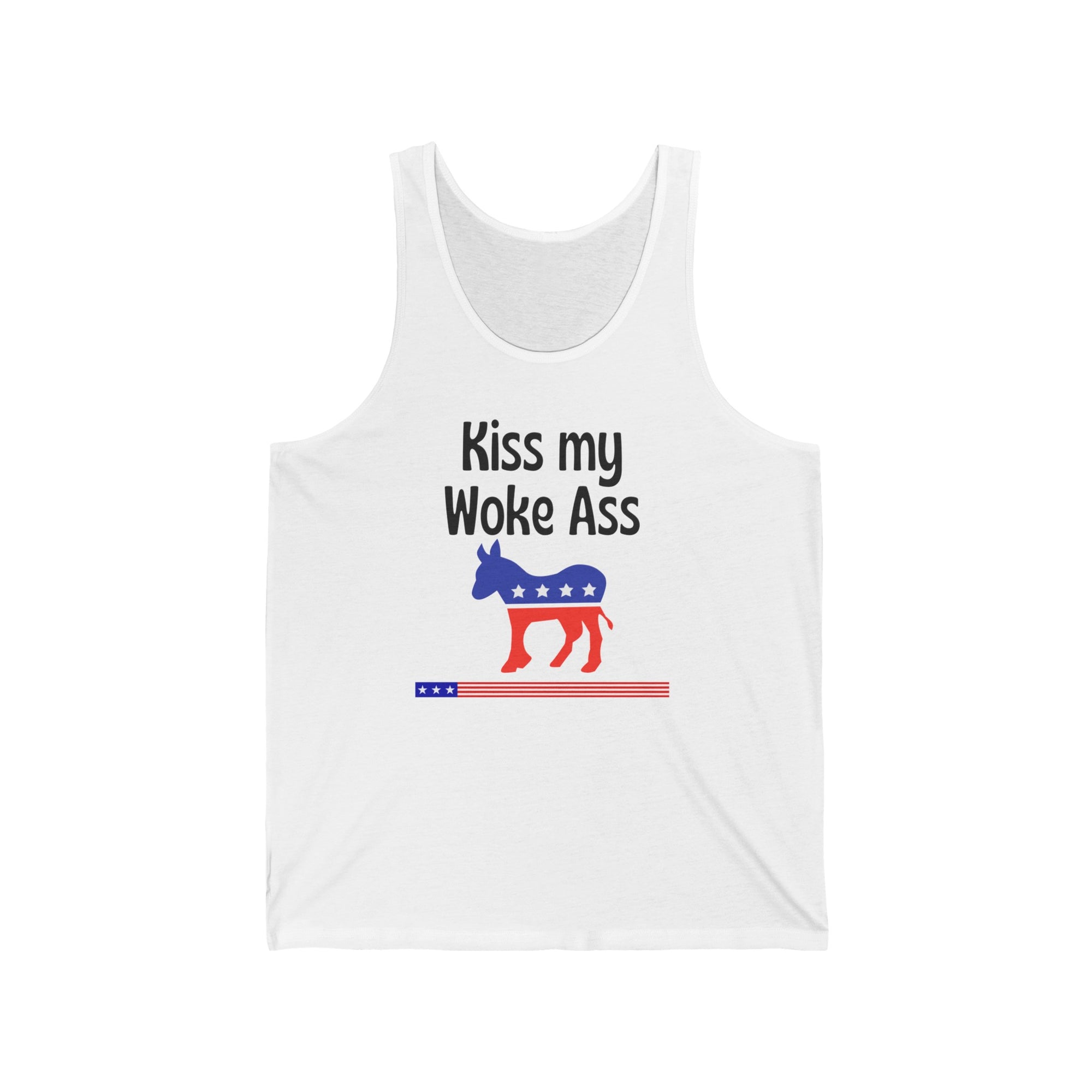 Kiss My Woke Ass Jersey Tank