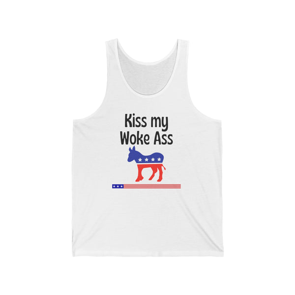 Kiss My Woke Ass Jersey Tank