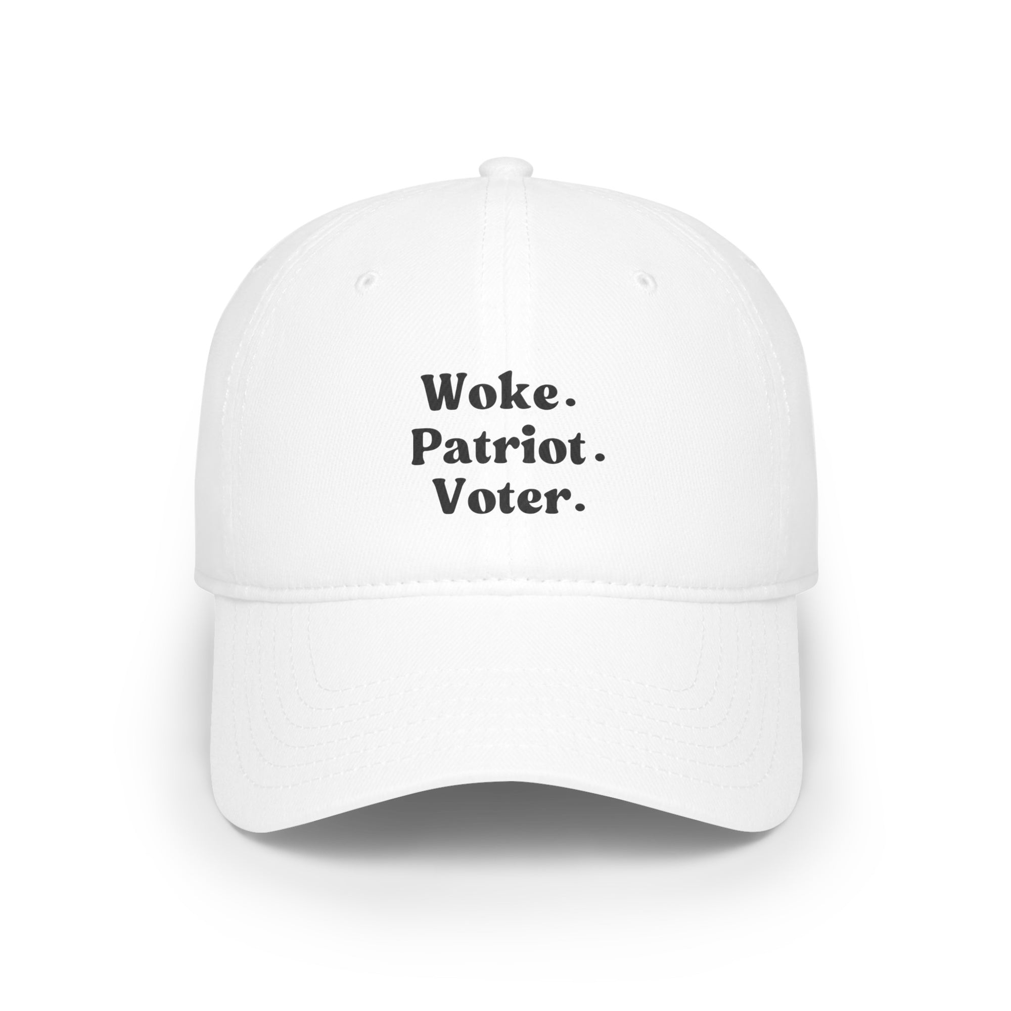 Woke. Patriot. Voter.     Low Profile Baseball Cap