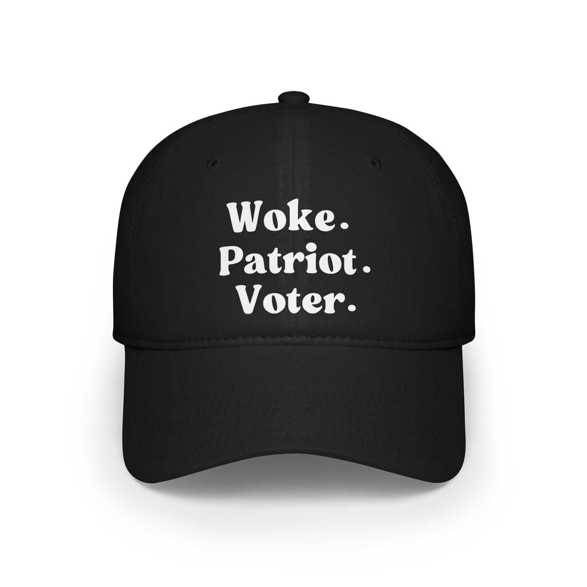 Woke. Patriot. Voter.     Low Profile Baseball Cap