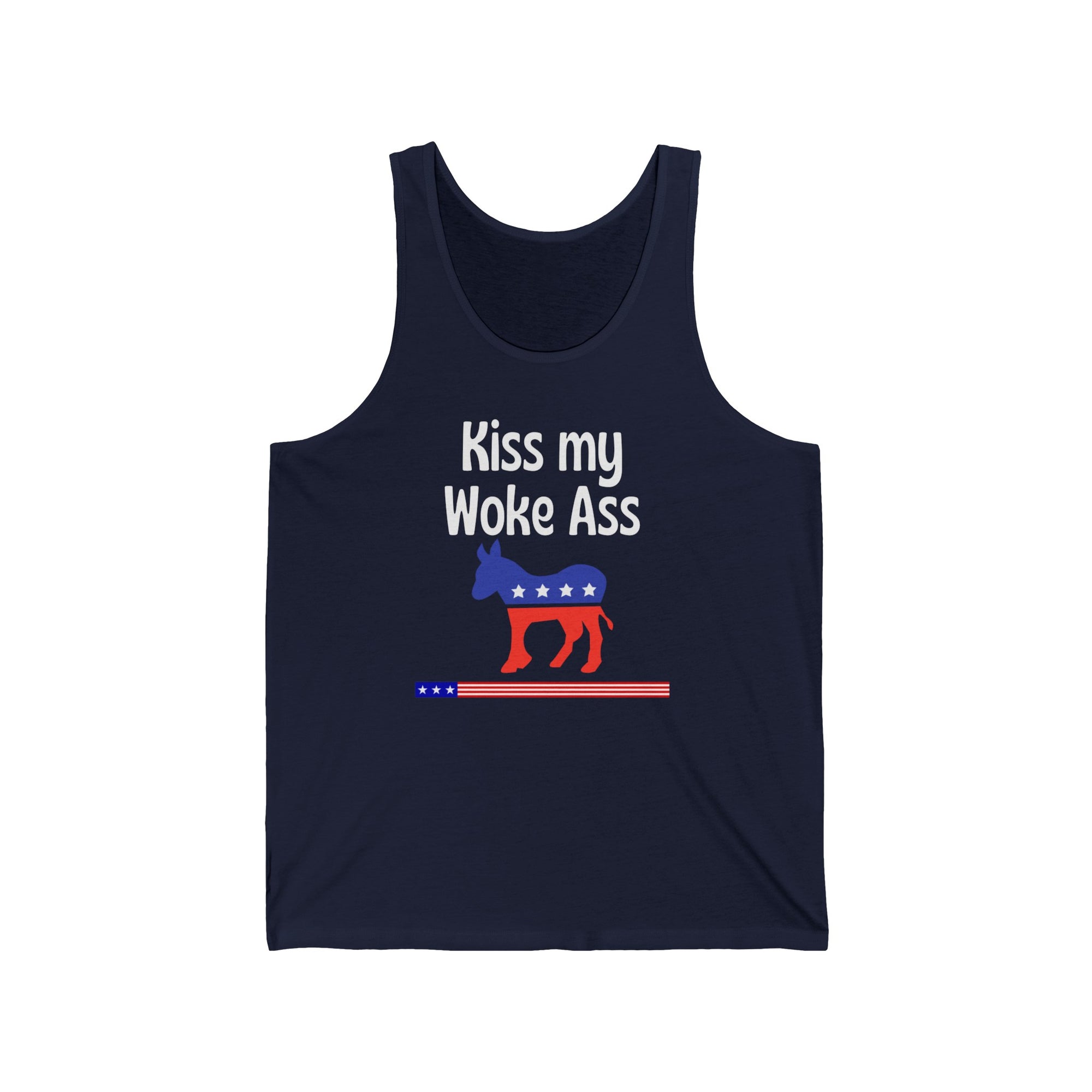 Kiss My Woke Ass Jersey Tank